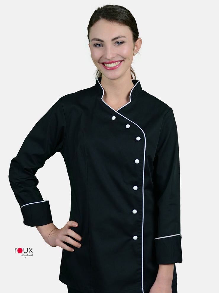 Chaqueta de Chef Mujer Cara Rosa