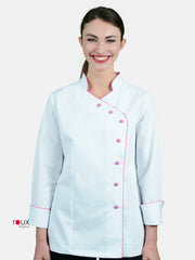 Chaqueta de Chef Mujer Cara Rosa