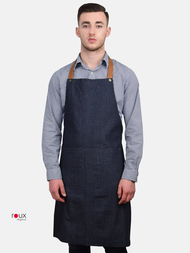 bib apron denim