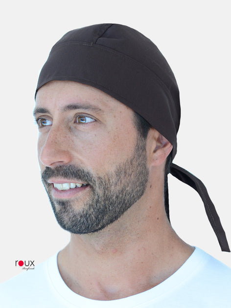 6-Pack Black Chef Bandana Headbands - Adjustable Kitchen Hair Bands For Women & Men