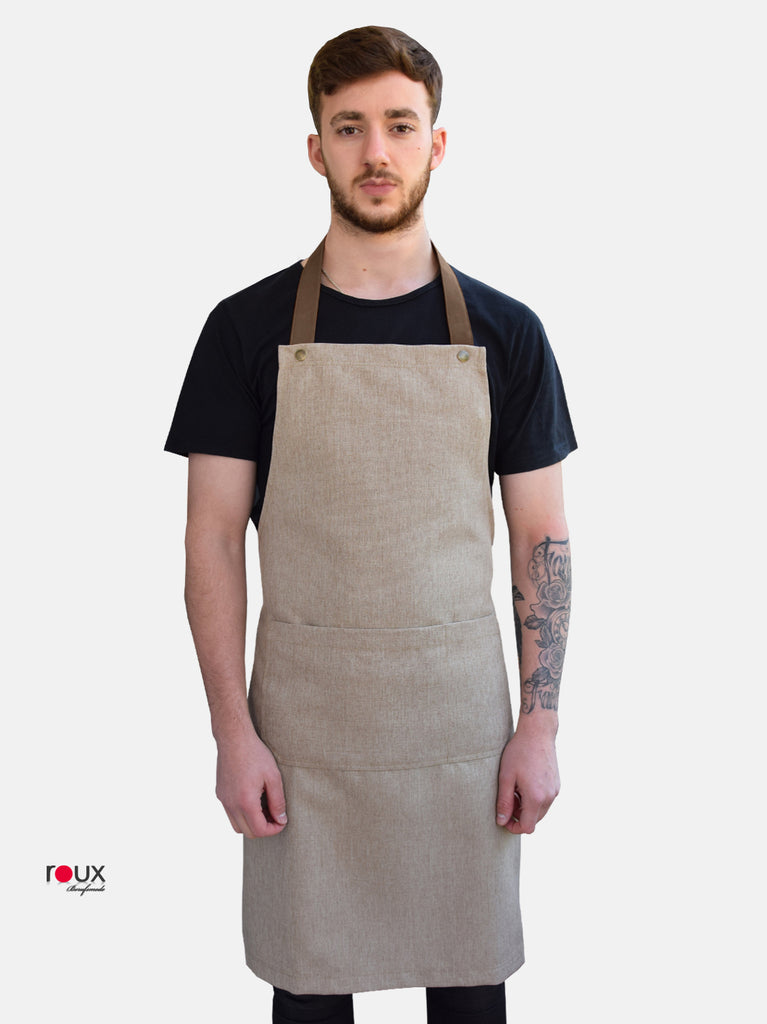 Bib Apron Denver with Adjustable Leather-look Strap | Roux