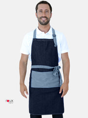 Denim bib apron