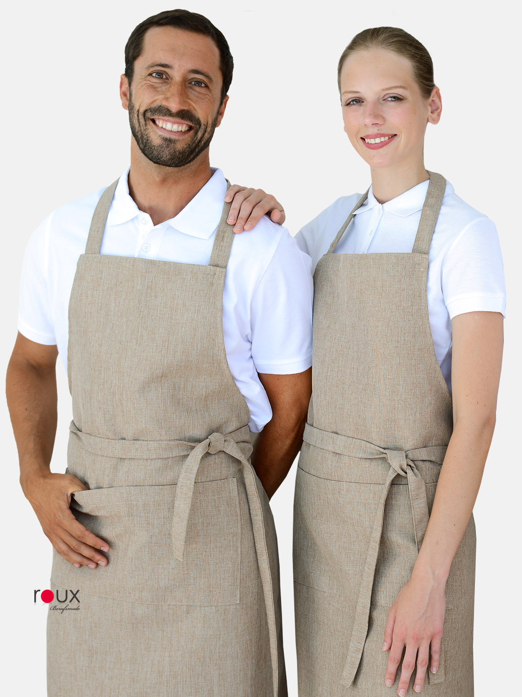 2-Pack Plus Size Chef Aprons With Pockets - Extra Large Black Waist Aprons For Men & Women